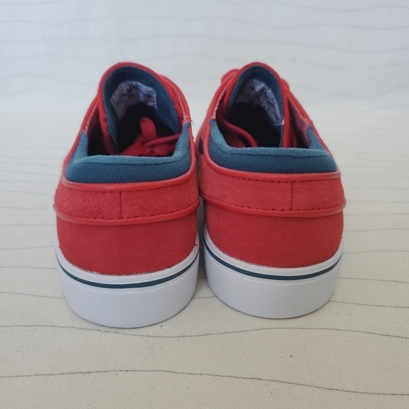 NIKE Mens SB Dunk Zoom Air 2016 Stefan Janoski Red Suede Shoes 333824-613 Sz 5 - Picture 6 of 13